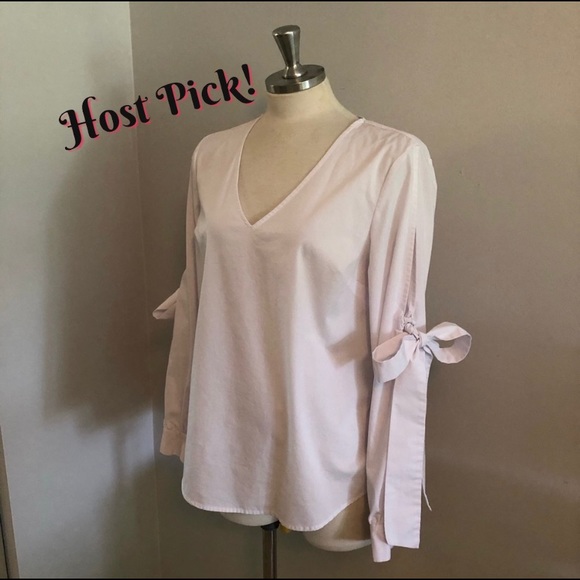 MICHAEL Michael Kors Tops - Michael Kors peep arm, elbow ties blouse, Sz. S